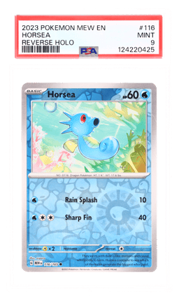 2023 Pokemon Mew Reverse Holo Horsea #116 PSA 9