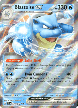 2024 Blastoise ex #30 Stellar Crown