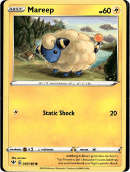2020 Mareep #55 Darkness Ablaze