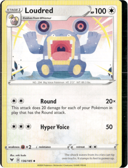 2020 Loudred #136 Vivid Voltage