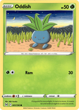 2022 Oddish #1 Lost Origin
