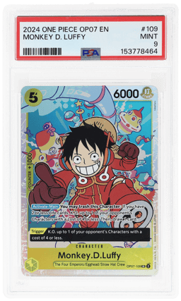 2024 One Piece 500 Years In the Future Monkey D. Luffy #OP07-109 PSA 9