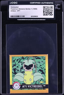 1999 Pokemon Artbox Stickers Series 1 Victreebel #71 CGC AUTH