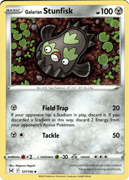 2022 Galarian Stunfisk #127 Lost Origin