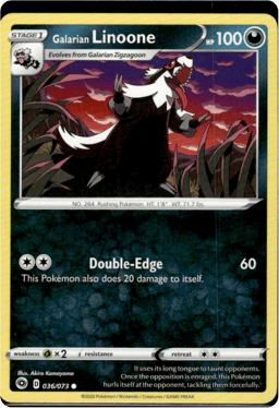2020 Galarian Linoone #36 Champion's Path