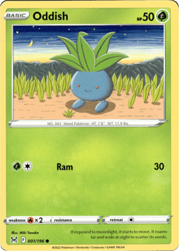2022 Oddish #1 Lost Origin