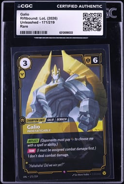 2026 Riftbound: LoL Unleashed Galio #171 CGC AUTH