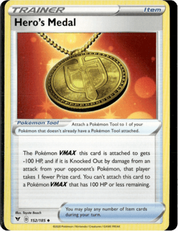2020 Hero's Medal #152 Vivid Voltage