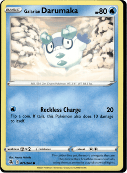 2021 Galarian Darumaka #71 Fusion Strike