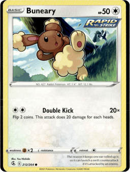2021 Buneary #212 Fusion Strike