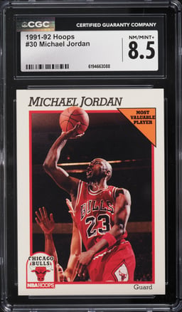1991 Hoops Michael Jordan #30 CGC 8.5 NM-MT+