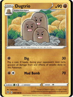 2020 Dugtrio #85 Darkness Ablaze