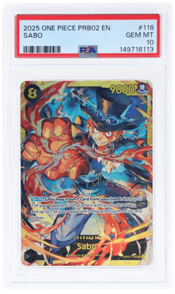 2025 One Premium Booster the Best Volume 2 Sabo #OP07-118 PSA 10