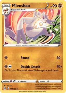 2022 Mienshao #104 Lost Origin