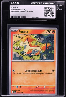 2025 Pokemon Scarlet & Violet Destined Rivals Ponyta #29 CGC AUTH