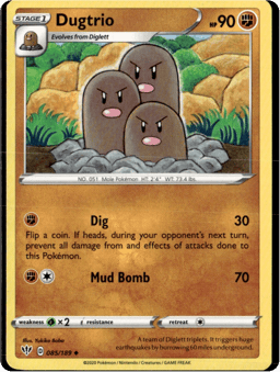 2020 Dugtrio #85 Darkness Ablaze