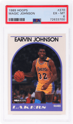 1989 Hoops Magic Johnson #270 PSA 6