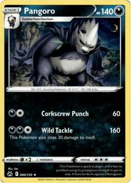 2023 Pangoro #80 Crown Zenith