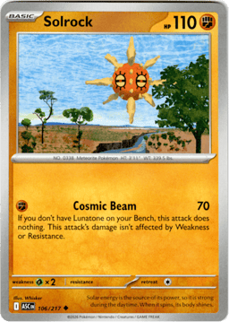 2026 Solrock #106 Ascended Heroes
