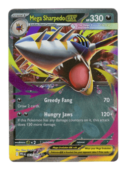 2025 Mega Sharpedo ex #113 Phantasmal Flames