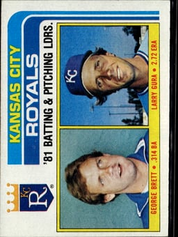1982 Larry Gura #96 Baseball