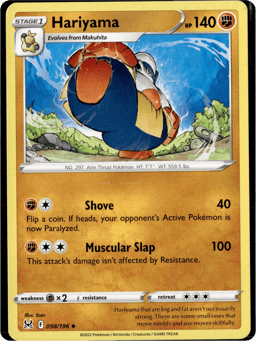 2022 Hariyama #98 Lost Origin