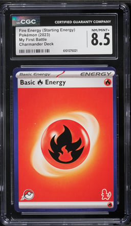 2023 Pokemon My First Battle Charmander Deck Fire Energy CGC 8.5 NM-MT+