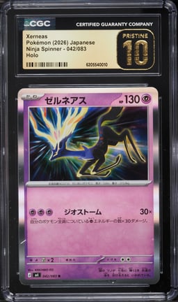 2026 Pokemon Japanese Ninja Spinner Holo Xerneas #042 CGC 10 PRISTINE