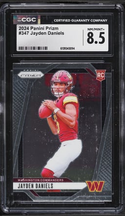 2024 Panini Prizm Jayden Daniels ROOKIE #347 CGC 8.5 NM-MT+