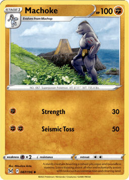 2022 Machoke #87 Lost Origin