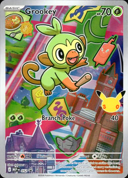 2025 Grookey #52 Mega Evolution Black Star Promos