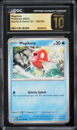 2023 Pokemon Scarlet & Violet 151 Magikarp #129 CGC 10 PRISTINE