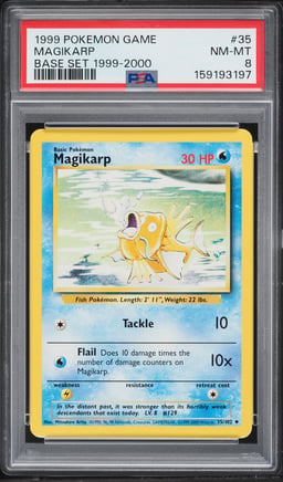 1999 Pokemon Base Set Magikarp #35 PSA 8 NM-MT