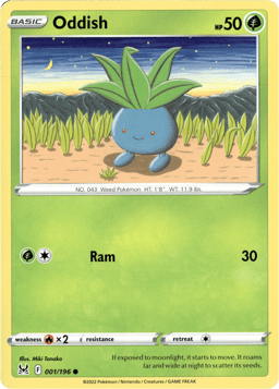 2022 Oddish #1 Lost Origin