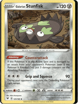 2020 Galarian Stunfisk #125 Vivid Voltage