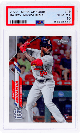2020 Topps Chrome Randy Arozarena #49 PSA 10