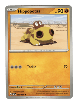 2025 Hippopotas #52 Prismatic Evolutions
