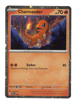 2023 Charmander #47 Scarlet & Violet Black Star Promos