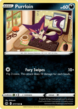 2023 Purrloin #77 Crown Zenith