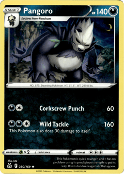 2023 Pangoro #80 Crown Zenith