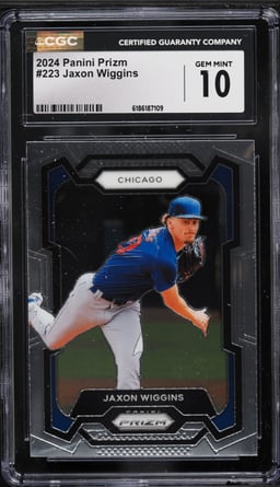 2024 Panini Prizm Jaxon Wiggins #223 CGC 10 GEM MINT