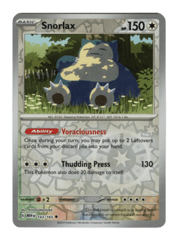 2023 Snorlax #143 151