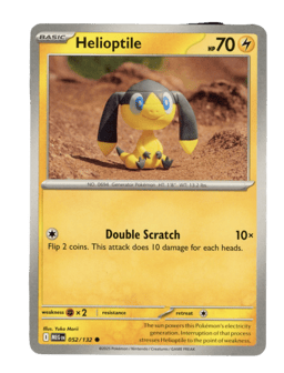 2025 Helioptile #52 Mega Evolution