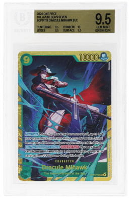 2026 One Piece the Azure Sea's Seven Dracule Mihawk #OP14-119 BGS 9.5