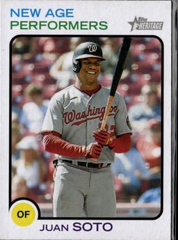 2022 Juan Soto #NAP-7 Topps Heritage New Age Performers