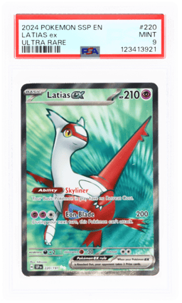 2024 Pokemon Scarlet and Violet Surging Sparks Ultra Rare Latias Ex #220 PSA 9