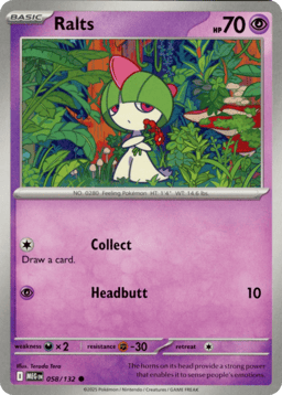 2025 Ralts #58 Mega Evolution