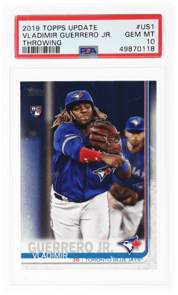 2019 Topps Update Throwing Vladimir Guerrero Jr. #US1 PSA 10