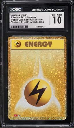 2023 Pokemon Japanese SV TCG Classic Ex Deck Holo Lightning Energy CGC 10 GEM MINT