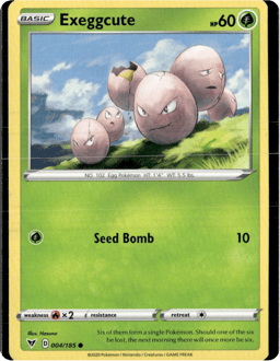 2020 Exeggcute #4 Vivid Voltage